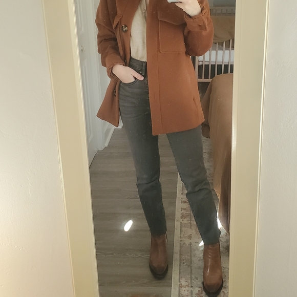 Everlane High Rise Slim Straight Cigarette Washed Black Denim - Picture 8 of 8